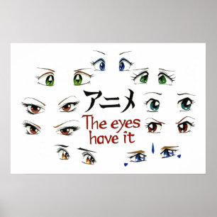 Anime: Die Augen haben ihn Poster