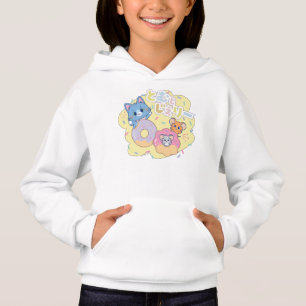 Anime Donut freut sich mit Tom, Jerry und Tuffy Hoodie