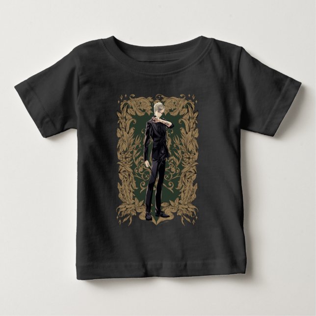 Anime Draco Malfoy Verziert Frame Baby T-shirt (Vorderseite)