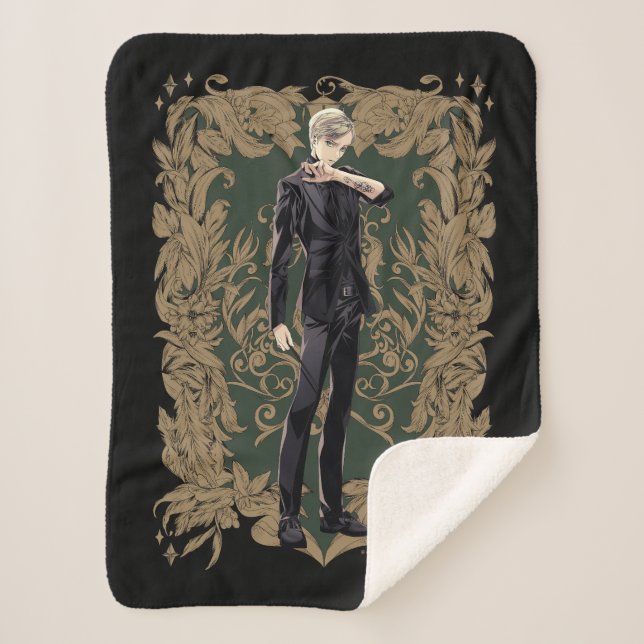 Anime Draco Malfoy Verziert Frame Sherpadecke (Vorderseite)