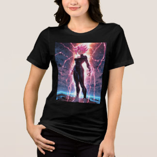 Anime Dreamscape Girl in Focus Tri-Blend Shirt