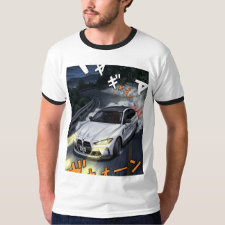 Anime Drift BMW Street Racing Grafik T-Shirt | JD