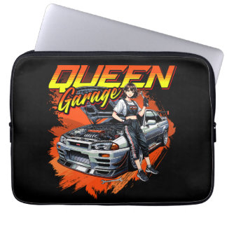 Anime Drift Mechanic Car - Garage Queen Art Laptopschutzhülle