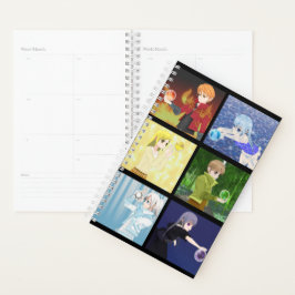 Anime Elemental Character Notebook Planer