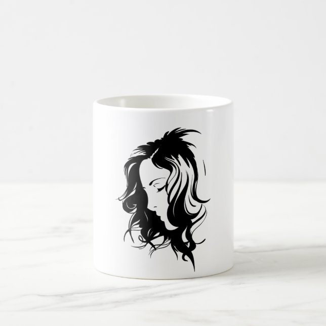 Anime Energy Tasse: Powered by Stickers & Sass Kaffeetasse (Mittel)