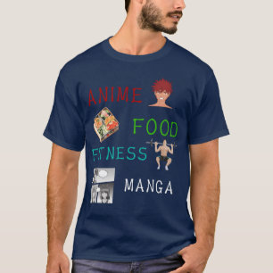 Anime Essen Fitness Manga Kawaii Anime Fan Vintage T-Shirt