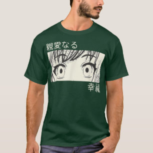Anime Eyes Girl Japanisch Ästhetik Waifu Otaku Kun T-Shirt
