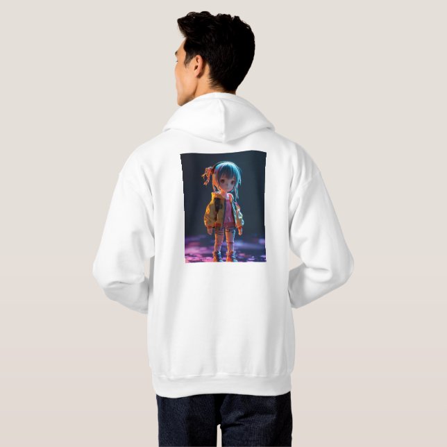 Anime Fan Art Hoodie (Schwarz voll)