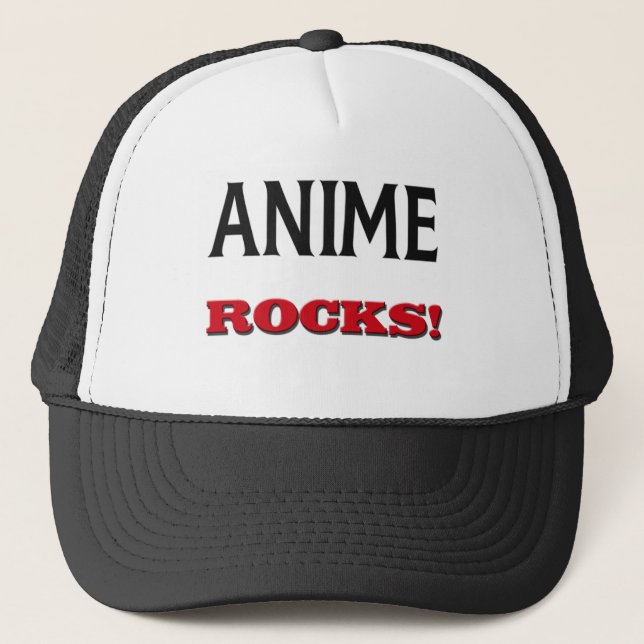 Anime-Felsen Truckerkappe (Vorderseite)