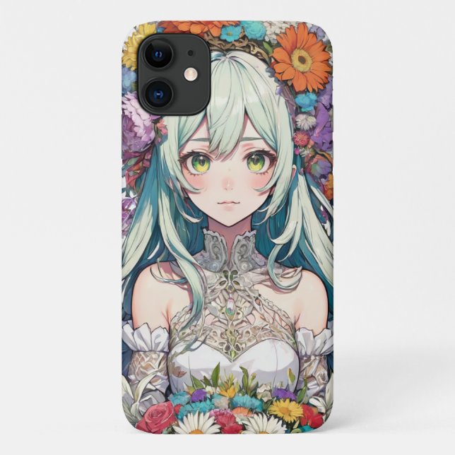 Anime floral Case-Mate iPhone hülle (Rückseite)