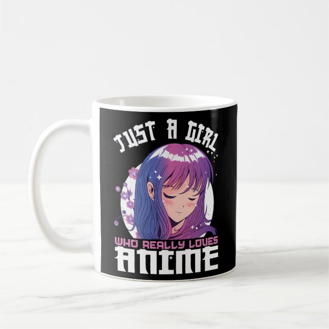 Anime Forn Just A Who Lieben Anime Kaffeetasse (Links)
