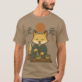 Anime-Frau Meditationsszene vintage T-Shirt