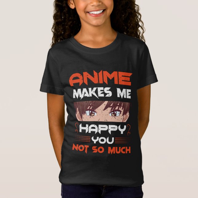 Anime freut mich nicht so sehr T-Shirt (Vorderseite)