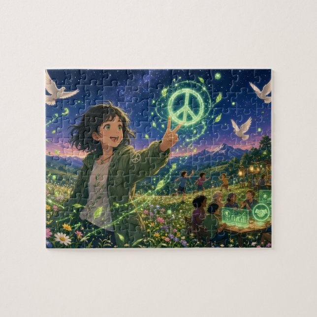 Anime & Frieden Puzzle (Horizontal)