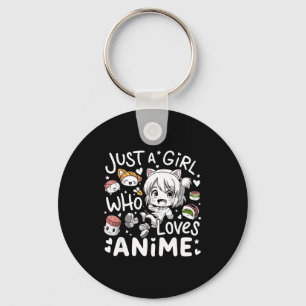 Anime für jugendliche Mädchen Nur ein Mädchen, das Schlüsselanhänger