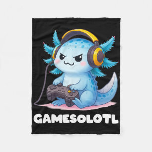 Anime Gamesolotl Axolotl Boys 10-12 Kid Gamer Gami Fleecedecke