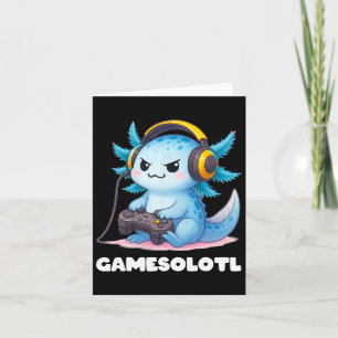 Anime Gamesolotl Axolotl Boys 10-12 Kid Gamer Gami Karte
