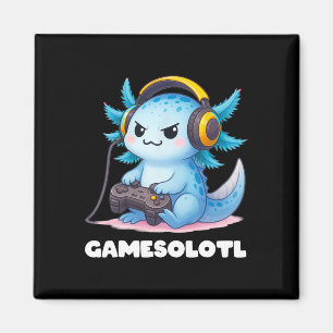 Anime Gamesolotl Axolotl Boys 10-12 Kid Gamer Gami Magnet