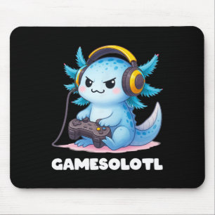 Anime Gamesolotl Axolotl Boys 10-12 Kid Gamer Gami Mousepad