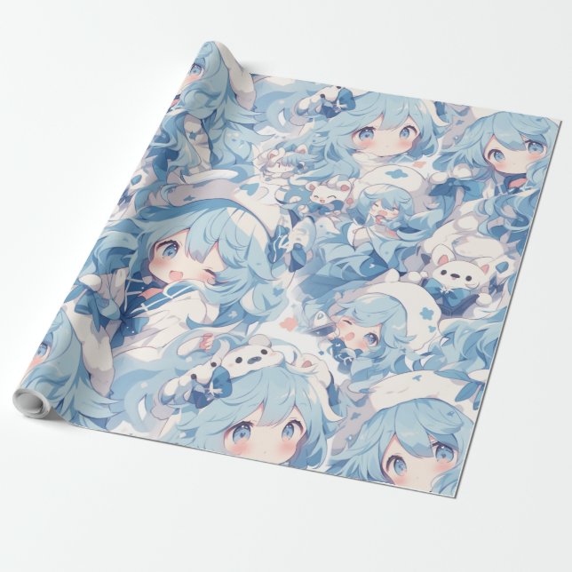 Anime Geschenkpapier (Ungerollt)