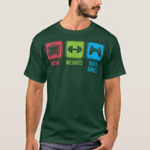 Anime, Gewichte, Videospiele Otaku Workout  T-Shirt