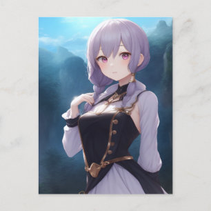 Anime Girl 001 Postkarte