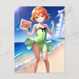 Anime Girl 026 Postkarte