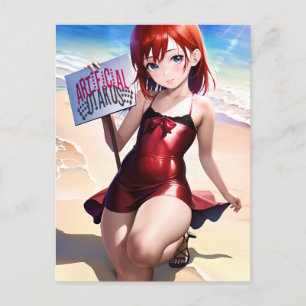 Anime Girl 027 Postkarte