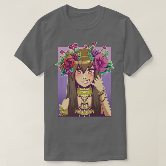 Anime Girl Aesthetic Japanese Waifu Otaku Weeb Art T-Shirt (Design vorne)