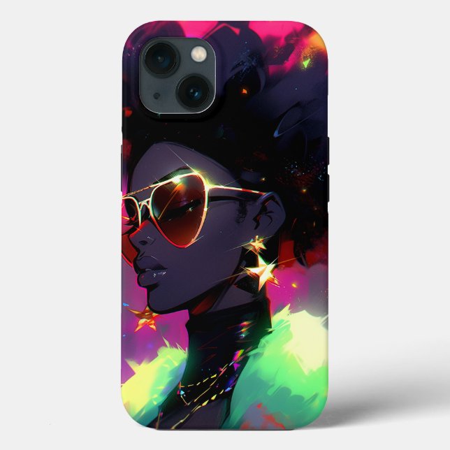 Anime Girl American Art Case-Mate iPhone Hülle (Rückseite)