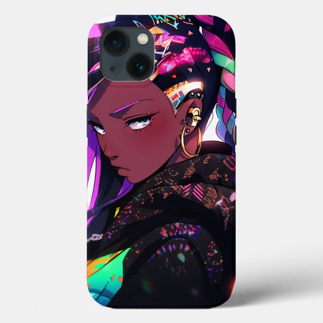 Anime Girl American Art Case-Mate iPhone Hülle (Rückseite)
