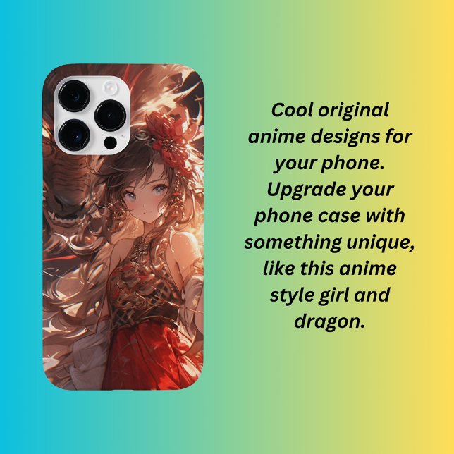 Anime Girl and Dragon Case-Mate iPhone Hülle (Von Creator hochgeladen)