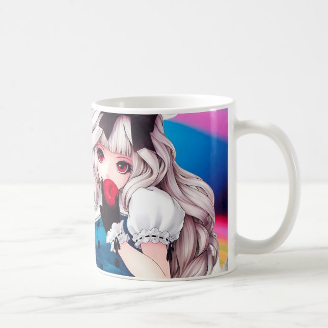 Anime Girl Art Kaffeetasse (Rechts)