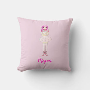 Anime Girl Ballet Personalisiert Kissen