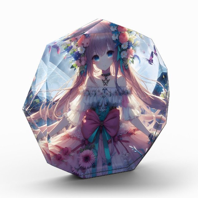 Anime Girl Blume Moon Fairy Fotoblock (Links)