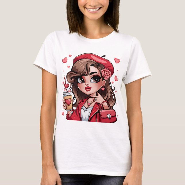 Anime girl cool T-Shirt für Frauen (Vorderseite)