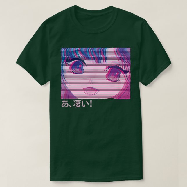 Anime Girl Eyes - Japan Culture Art - Japan Aes T-Shirt (Design vorne)