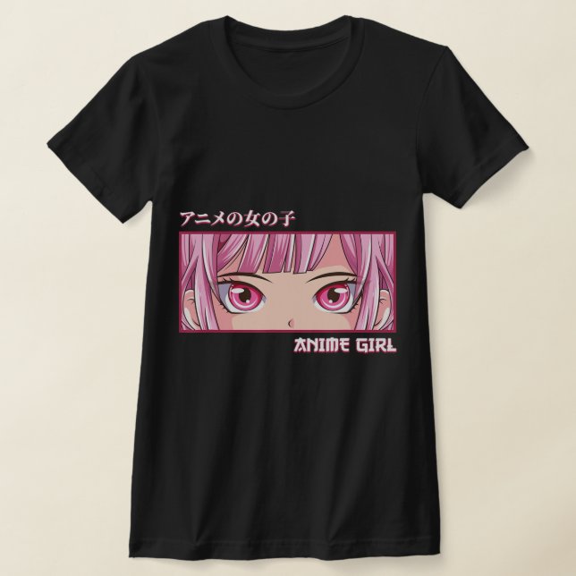 Anime Girl Eyes Japanisch Japan Kunstästhesie Anim T-Shirt (Ablage )