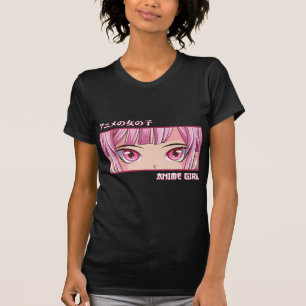 Anime Girl Eyes Japanisch Japan Kunstästhesie Anim T-Shirt