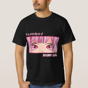 Anime Girl Eyes Japanisch Japan Kunstästhesie Anim T-Shirt