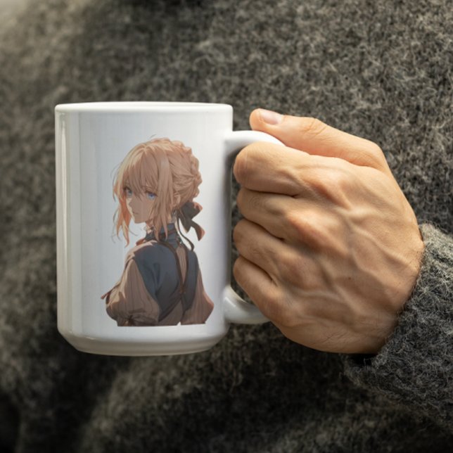 Anime Girl fragt sich, du denkst über sie nach Kaffeetasse (Von Creator hochgeladen)