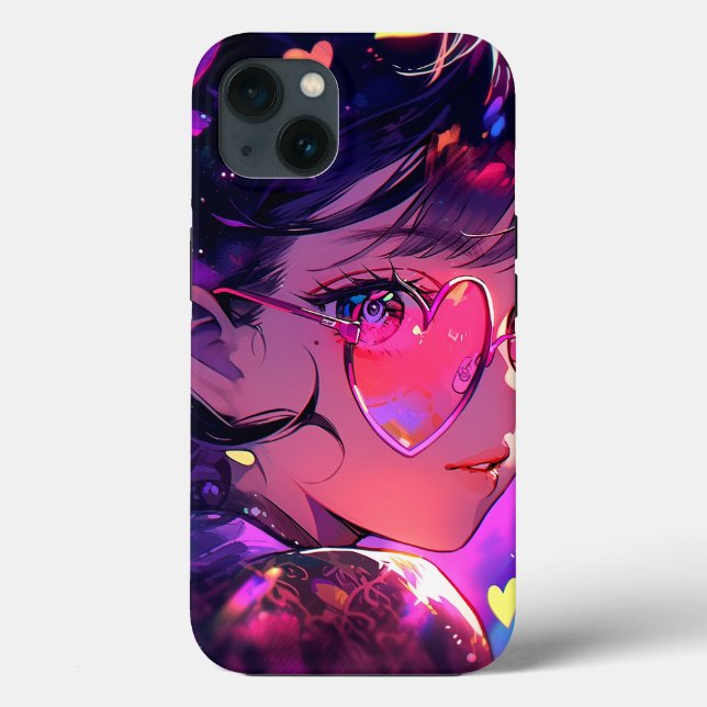 Anime Girl Hearts Case-Mate iPhone Hülle (Rückseite)