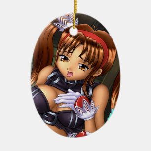 Anime Girl - Honey Keramik Ornament