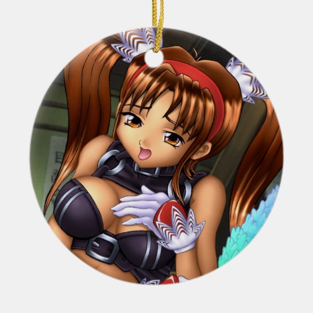 Anime Girl - Honey Keramikornament (Vorne)