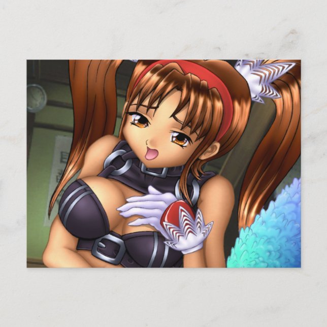 Anime Girl - Honey Postkarte (Vorderseite)