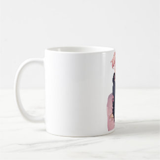 Anime-Girl in einer kleinen Kapelle Kaffeetasse