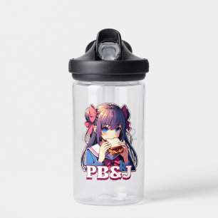 Anime Girl isst ein PB&J Sandwich Trinkflasche
