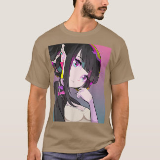 Anime Girl Japanese Ästhetik Waifu Otaku Weeb Art T-Shirt