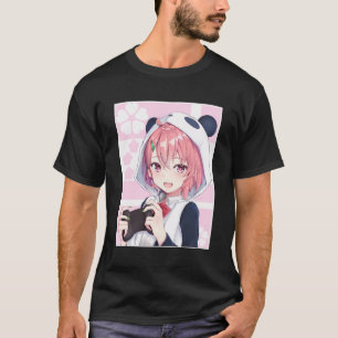 Anime Girl Japanisch Ästhetik Anime Otaku Geschenk T-Shirt