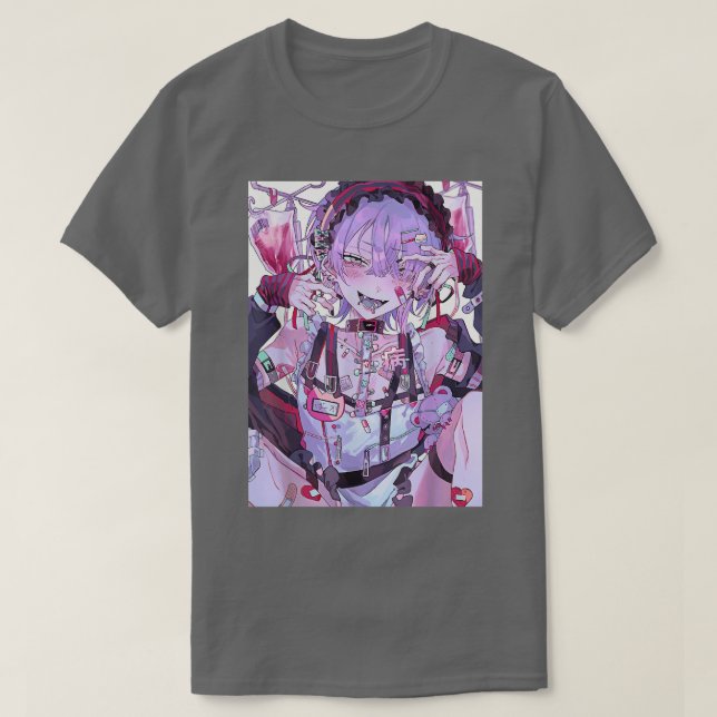 Anime Girl Kawaii T-Shirt (Design vorne)